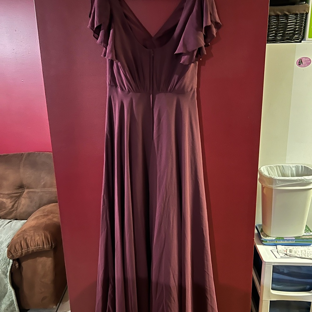 Elegant Mauve Evening Gown